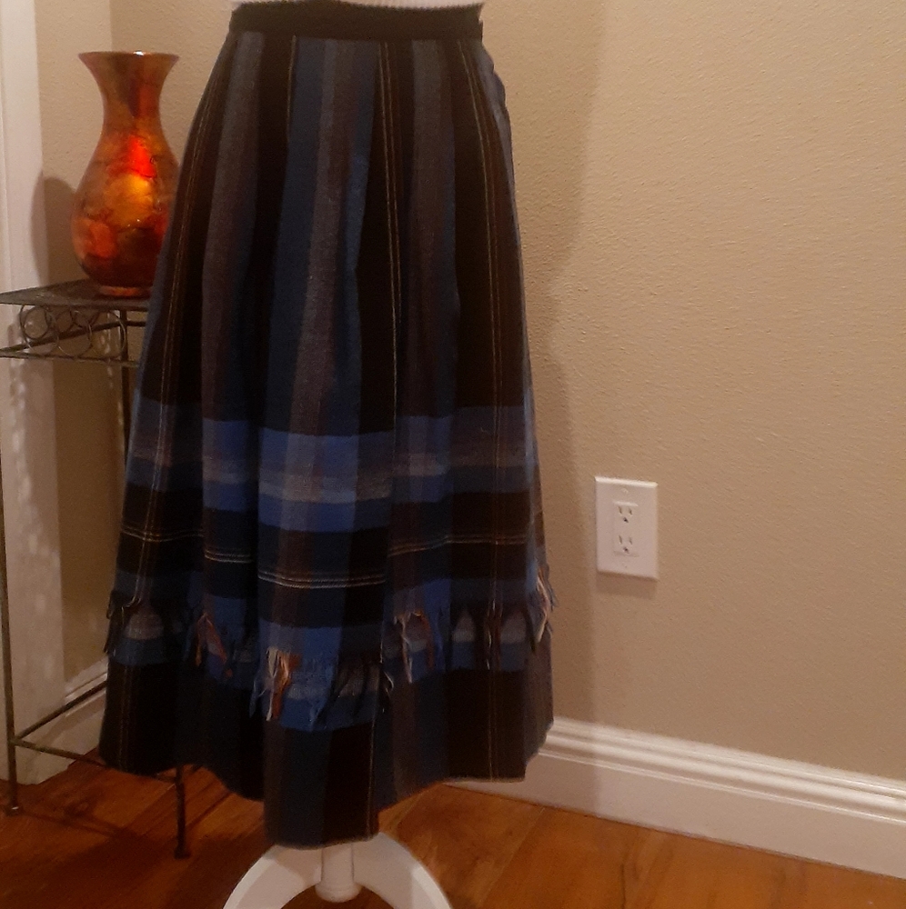 Evelyn dejonge 1970s vintage wool skirt sz 6